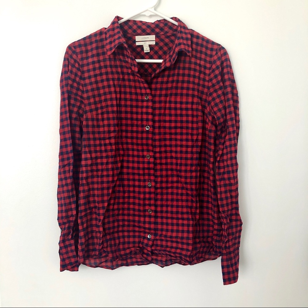 J.Crew Classic Buffalo Check Boy Shirt